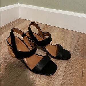 DV DOLCE CITA RAFFIA SANDAL HEEL